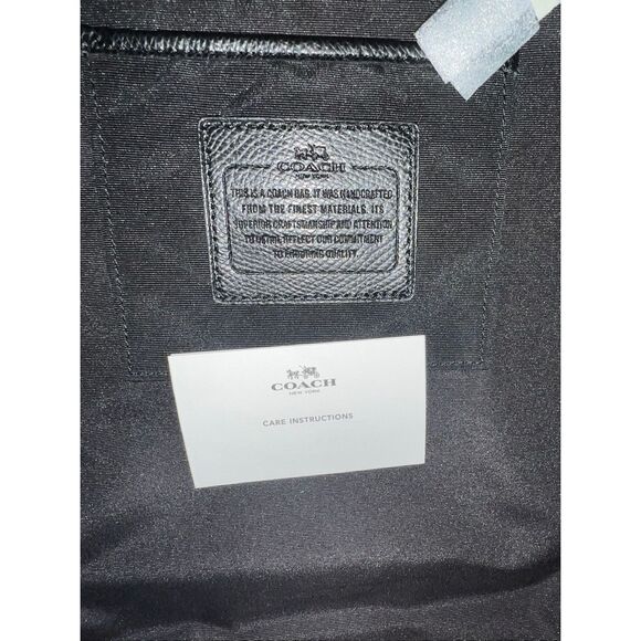 🔥🎁NWT! Coach Sig XL Pocket Tote Handbag Brown/Black F77661 Msrp:$398.00 - Picture 7 of 9